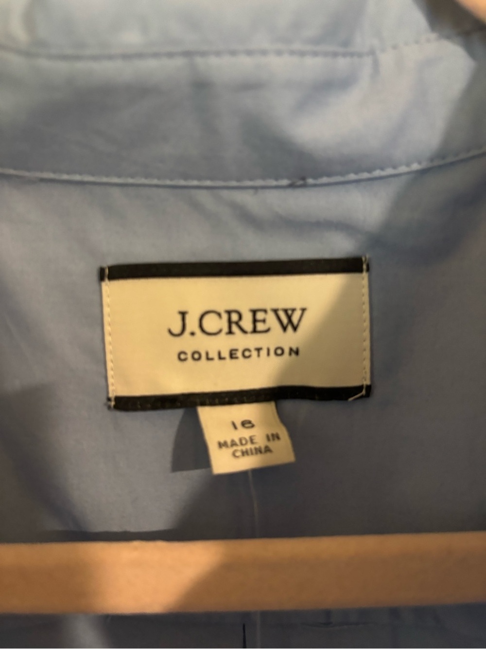 J. Crew Collection feather sleeve button up size 16 NWT - Picture 4 of 5